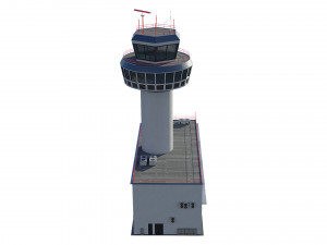 airport control tower 3Dモデル