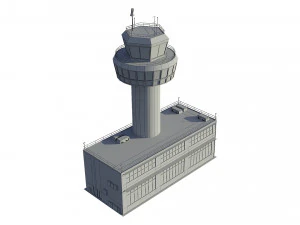 airport control tower 3D Model