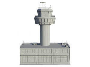 airport control tower 3Dモデル