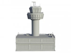 airport control tower 3D Model