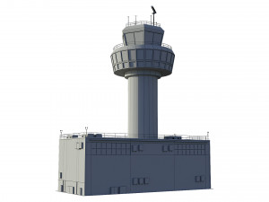 airport control tower 3Dモデル