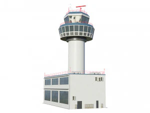 airport control tower 3D Model