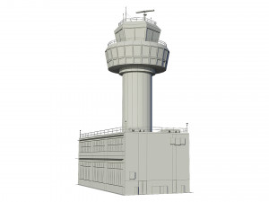 airport control tower 3Dモデル