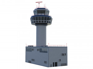 airport control tower 3Dモデル