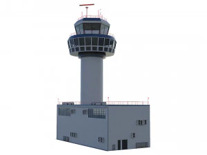 airport control tower 3D Model