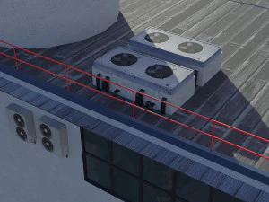 airport control tower 3D Model