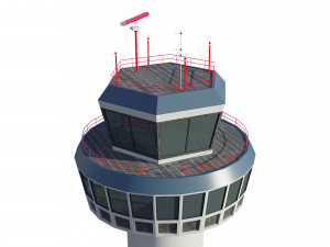 airport control tower 3Dモデル