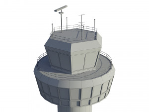 airport control tower 3Dモデル