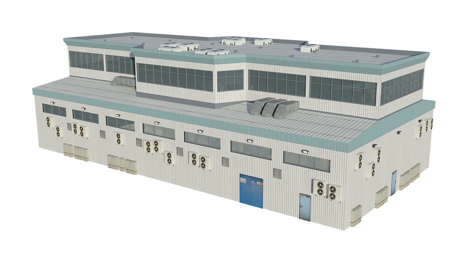 hangar Modelo 3D .c4d .max .obj .3ds .fbx .stl .blend 