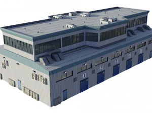 hangar Modelo 3D