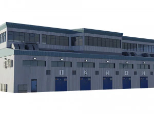 hangar Modelo 3D