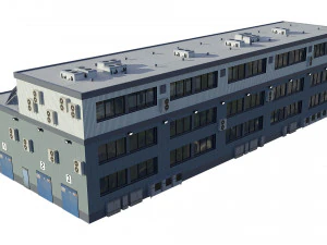 industrial building 3D Model
