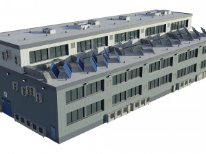 industrial building 3D Model