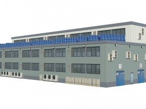 industrial building 3D Model