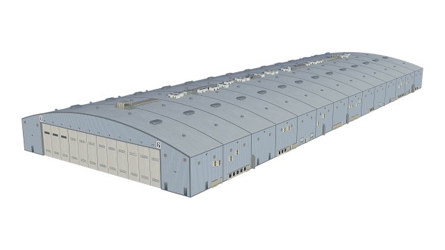 hangar 3D 모델 .c4d .max .obj .3ds .fbx .stl .blend 