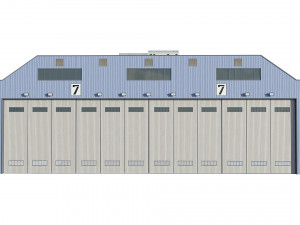hangar Modelo 3D