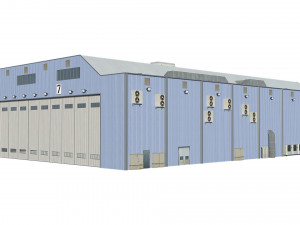 hangar Modelo 3D