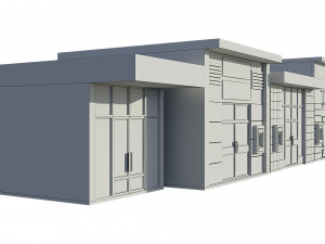 commercial storefront shopfront shop retail city 3D Model