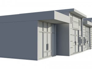 commercial storefront shopfront shop retail city 3D Model
