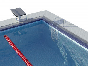 swimming pool olympic size 3D Model