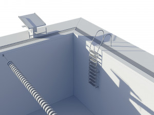 swimming pool olympic size 3D Model