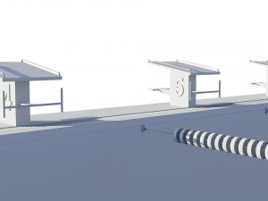 swimming pool olympic size 3D Model