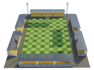 soccer football field 3D Model