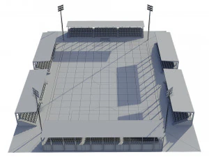 soccer football field 3D Model
