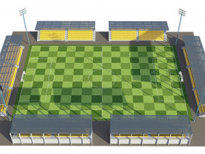 soccer football field 3D Model