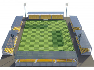 soccer football field 3D Model