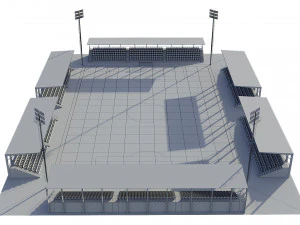 soccer football field 3D Model