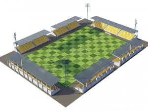 soccer football field 3D Model