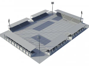 soccer football field 3D Model