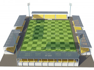 soccer football field 3D Model
