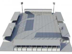 soccer football field 3D Model