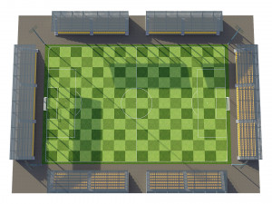 soccer football field 3D Model