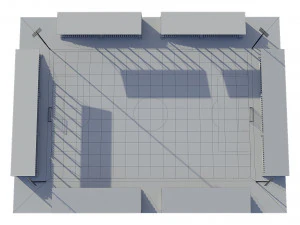 soccer football field 3D Model