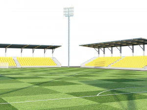 soccer football field 3D Model