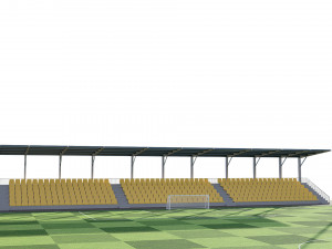 soccer football field 3D Model