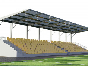 soccer football field 3D Model