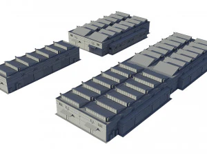 industrial buildings model pack 3D Model