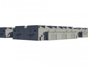 industrial buildings model pack 3D Model