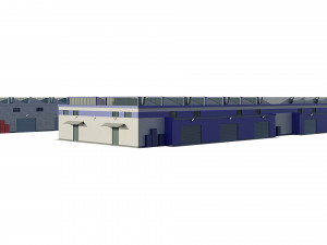 industrial buildings model pack 3D Model