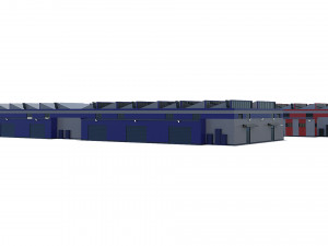 industrial buildings model pack 3D Model