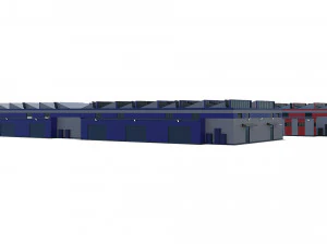 industrial buildings model pack 3D Model