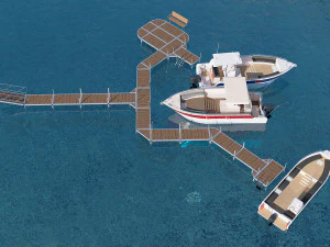 tekneler i&ccedil;in marina 3D Model