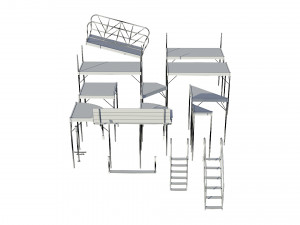 marina for boats 3D Model