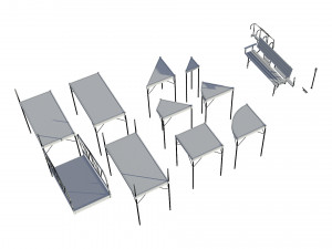 marina for boats 3D Model