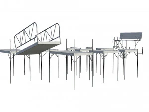marina for boats 3D Model