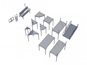 marina for boats 3D Model